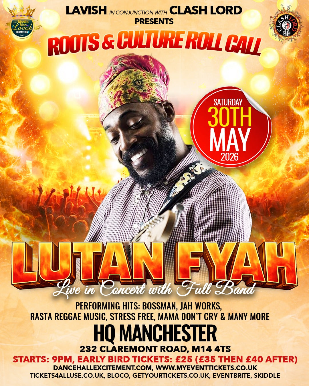 LUTAN FYAH LIVE WITH FULL BAND